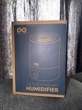 Everlasting Comfort 2.5L Touch Cool Mist Humidifier - Blue & Tan Packaging